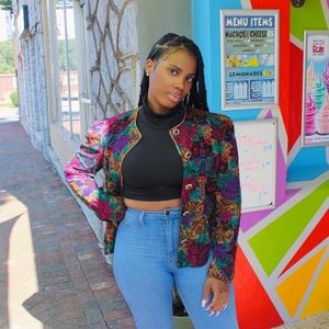 Vintage 70’s/80’s Floral Print Blazer